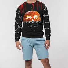 Load image into Gallery viewer, Superhero Society Spooky Pumkin Men's Classic French Terry Crewneck Pullover