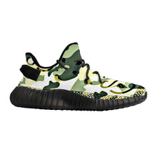 Load image into Gallery viewer, Superhero Society Lazy Green Camouflage Runner Sneaker - Black