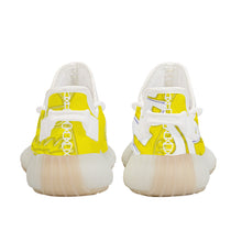 Load image into Gallery viewer, Superhero Society Moody Gold-Tone Mesh Knit Sneaker - White