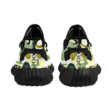 Load image into Gallery viewer, Superhero Society Lazy Green Camouflage Runner Sneaker - Black