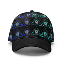 Load image into Gallery viewer, S Society Stacked Aqua Baseball Cap w/ Drawstring Bag
