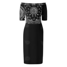 Load image into Gallery viewer, S Society Grand 3D Off The Shoulder Short Sleeve Elegant Wrap Dress

