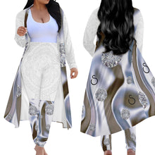 Load image into Gallery viewer, S Society Chrome Stone Long Sleeve Cardigan and Leggings Sets
