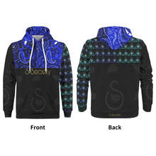 Load image into Gallery viewer, S Society Cali Blue X Stacked Premiere Unisex Hoodie
