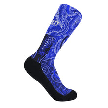 Load image into Gallery viewer, S Society Cali X Blue Unisex Crew Socks
