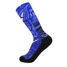 Load image into Gallery viewer, S Society Cali X Blue Unisex Crew Socks
