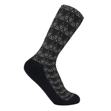 Load image into Gallery viewer, S Society Stacked BW Crew Socks
