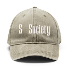 Load image into Gallery viewer, S Society Minding My Business Four Sides Embroidered Denim Baseball Cap
