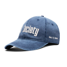 Load image into Gallery viewer, S Society Minding My Business Four Sides Embroidered Denim Baseball Cap
