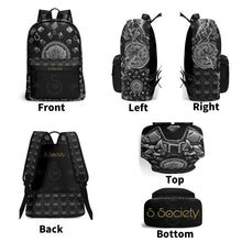 Load image into Gallery viewer, S Society Grand x Stacked Blk 17 Inch Leather Backpack
