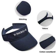 Load image into Gallery viewer, S Society Sport Plus Equal 8 Embroidered Sun Visor Hat
