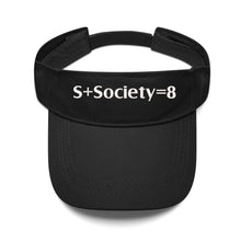 Load image into Gallery viewer, S Society Sport Plus Equal 8 Embroidered Sun Visor Hat
