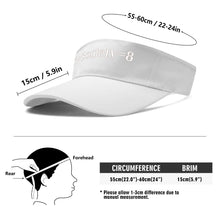 Load image into Gallery viewer, S Society Sport Plus Equal 8 Embroidered Sun Visor Hat
