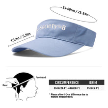 Load image into Gallery viewer, S Society Sport Plus Equal 8 Embroidered Sun Visor Hat
