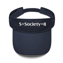 Load image into Gallery viewer, S Society Sport Plus Equal 8 Embroidered Sun Visor Hat
