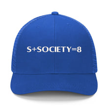 Load image into Gallery viewer, S Society SS8 Sport Embroidered Grid Mesh Trucker Hat
