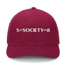 Load image into Gallery viewer, S Society SS8 Sport Embroidered Grid Mesh Trucker Hat
