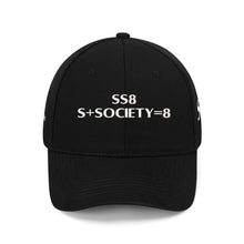 Load image into Gallery viewer, S Society SS8 Sport Anonymous Embroidered Adjustable Flat Baseball Cap
