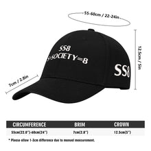 Load image into Gallery viewer, S Society SS8 Sport Anonymous Embroidered Adjustable Flat Baseball Cap
