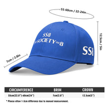 Load image into Gallery viewer, S Society SS8 Sport Anonymous Embroidered Adjustable Flat Baseball Cap
