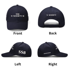 Load image into Gallery viewer, S Society SS8 Sport Anonymous Embroidered Adjustable Flat Baseball Cap
