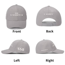 Load image into Gallery viewer, S Society SS8 Sport Anonymous Embroidered Adjustable Flat Baseball Cap
