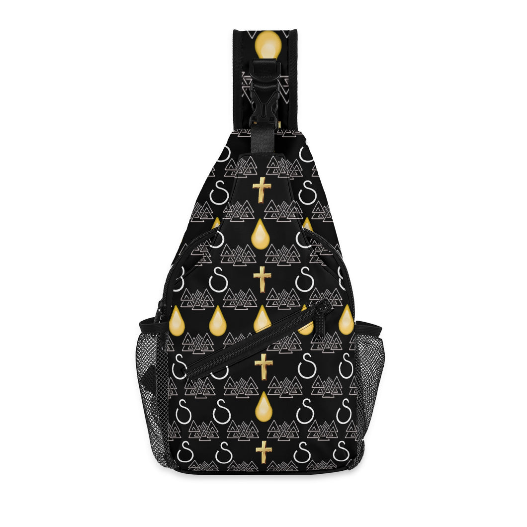 S Society Tru Luck Re-Born Unisex Chest Crossbody Bag with Adjustable Strap