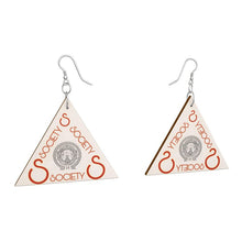 Load image into Gallery viewer, S Society Triangle Organic Earrings
