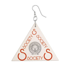 Load image into Gallery viewer, S Society Triangle Organic Earrings
