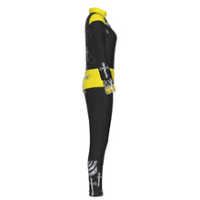 Load image into Gallery viewer, S Society Yellow High Cross Women's Long-sleeved High-neck Jumpsuit With Zipper
