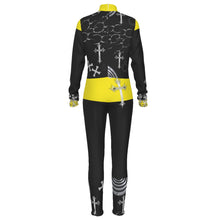 Load image into Gallery viewer, S Society Yellow High Cross Women's Long-sleeved High-neck Jumpsuit With Zipper
