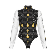 Load image into Gallery viewer, S Society Tru Luck Re-Born Turtleneck Bodysuit With Puff Sleeve
