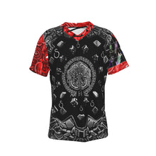 Load image into Gallery viewer, S Society Grand 3D x Cali Red x Smokey Short Sleeve T-shirt with Neck String
