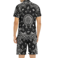 Load image into Gallery viewer, S Society Grand 3D Mix Classic Short Sleeve Shirt and shorts Set
