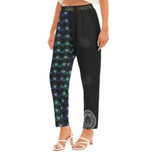 Load image into Gallery viewer, S Society Stacked Blue Green Unisex Loose Straight Leg Pants
