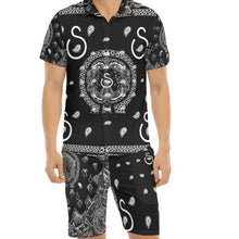 Load image into Gallery viewer, S Society Grand 3D Mix Classic Short Sleeve Shirt and shorts Set
