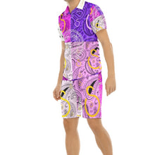 Load image into Gallery viewer, S Society Cali X 4 Pink Short Sleeve Shirt and Shorts Set
