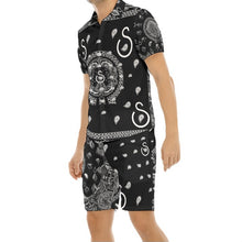 Load image into Gallery viewer, S Society Grand 3D Mix Classic Short Sleeve Shirt and shorts Set
