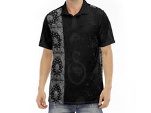 Load image into Gallery viewer, S Society Faded Black Grand Mix Polo Velvet Shirt
