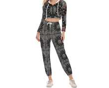 Load image into Gallery viewer, S Society Grand 3D Crop Hoodie Sports Set
