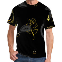 Load image into Gallery viewer, S Society Roses &#39;R&#39; Gold T-Shirt
