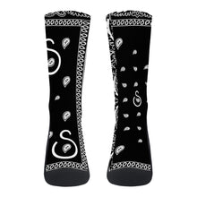 Load image into Gallery viewer, S Society Classic Black Crew Socks
