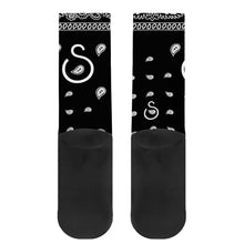 Load image into Gallery viewer, S Society Classic Black Crew Socks
