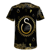 Load image into Gallery viewer, S Society Roses &#39;R&#39; Gold T-Shirt
