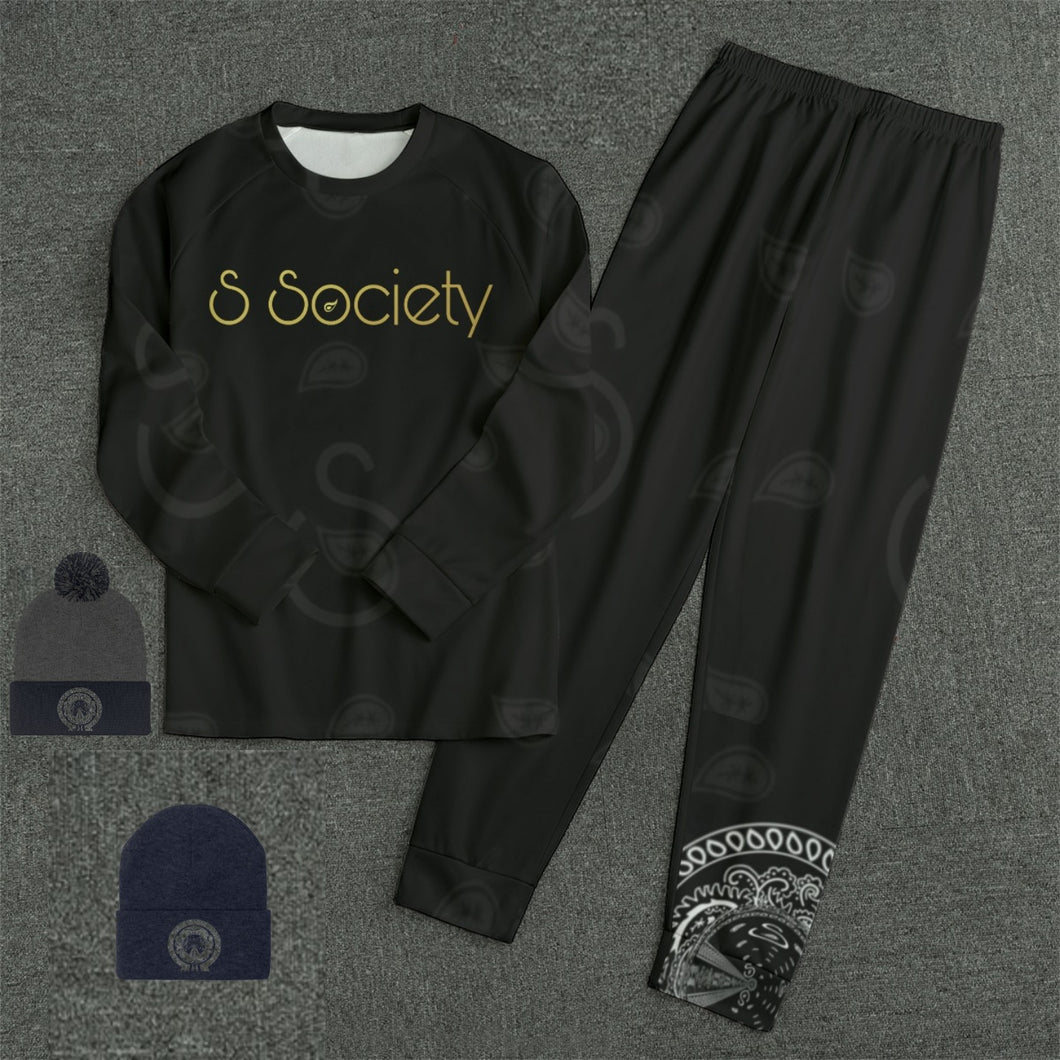 S Society Low Key Black Classic Unisex Shirt/Pants Set