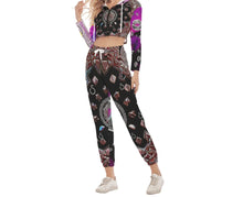 Load image into Gallery viewer, S Society Grand 3D x Good Angel Smokey Pink Crop Hoodie Sports Set
