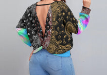 Load image into Gallery viewer, S Society Grand 3D Mix x Unicorn Backless Sweatshirt With Bat Sleeve (Plus Size)
