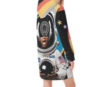 Load image into Gallery viewer, S Society BLK Astro Womens Velvets Pullover Hoodie Dress
