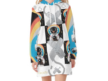 Load image into Gallery viewer, S Society BLK Astro Womens Velvets Pullover Hoodie Dress
