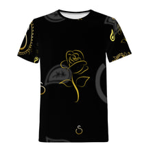 Load image into Gallery viewer, S Society Roses &#39;R&#39; Gold T-Shirt
